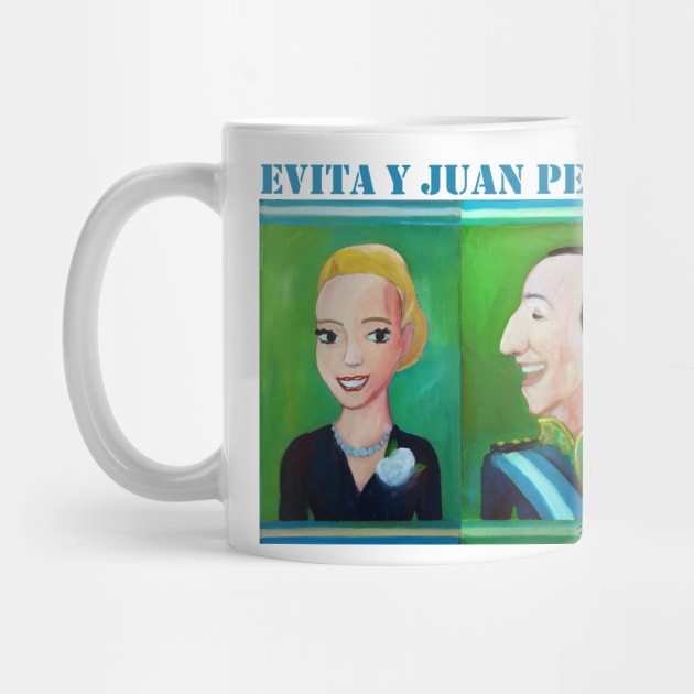 Evita y Juan Perón por Diego Manuel by diegomanuel